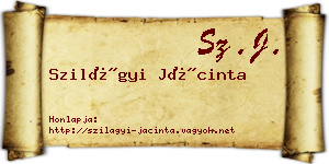 Szilágyi Jácinta névjegykártya